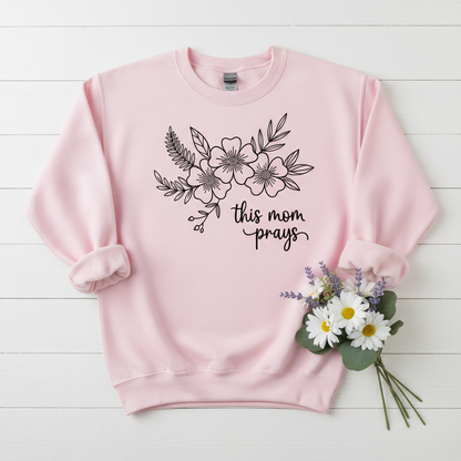 THIS MOM PRAYS - MEDIUM-HEAVY WEIGHT SWEATSHIRT