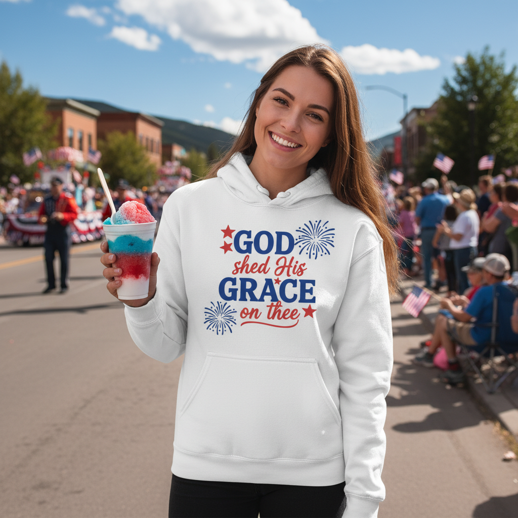 GOD SHED HIS GRACE ON THEE - MEDIUM-HEAVY WEIGHT HOODIE