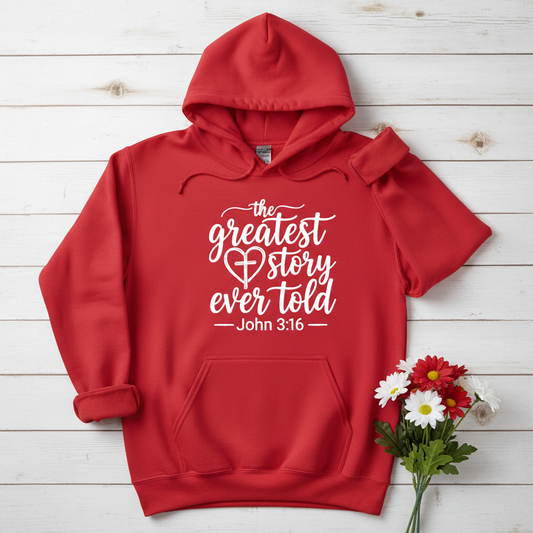 THE GREATEST STORY EVERY TOLD - MEDIUM-HEAVY WEIGHT HOODIE