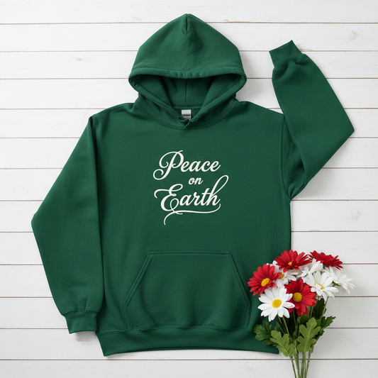 PEACE ON EARTH - MEDIUM-HEAVY WEIGHT HOODIE