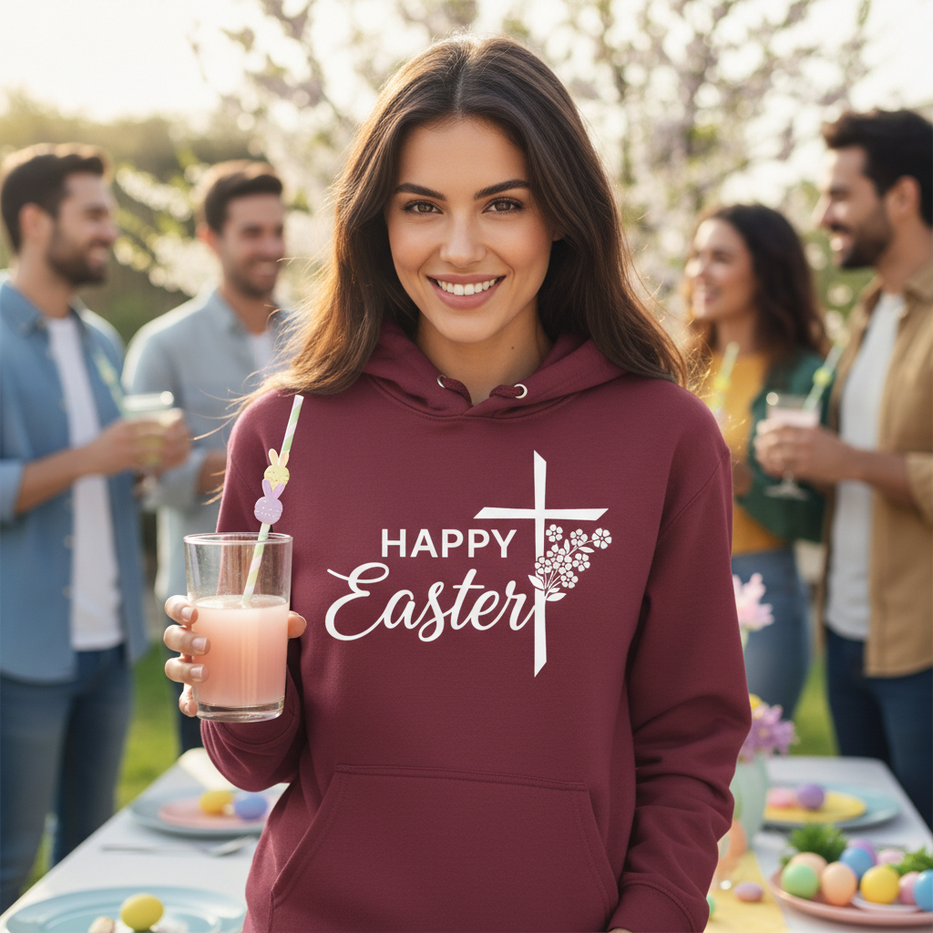 HAPPY EASTER - MEDIUM-HEAVY WEIGHT HOODIE