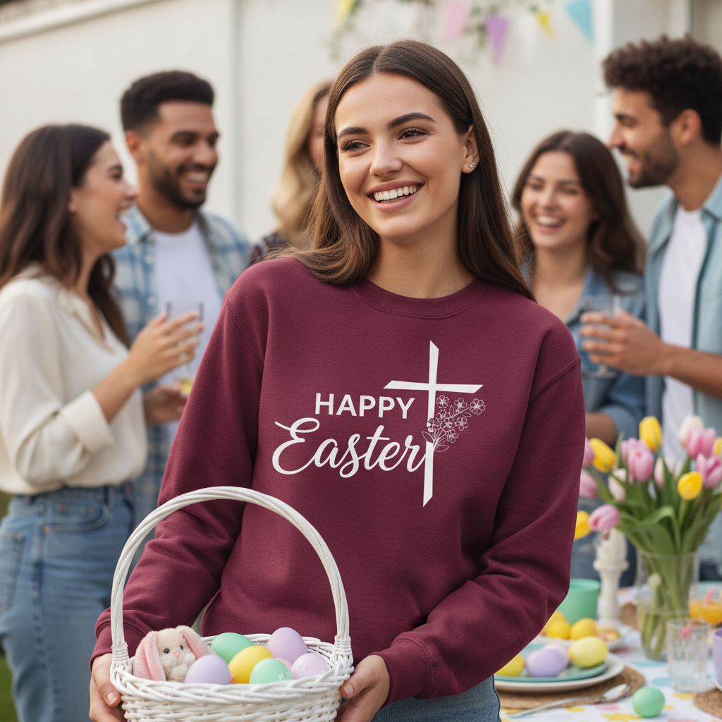 HAPPY EASTER - MEDIUM-HEAVY WEIGHT SWEATSHIRT