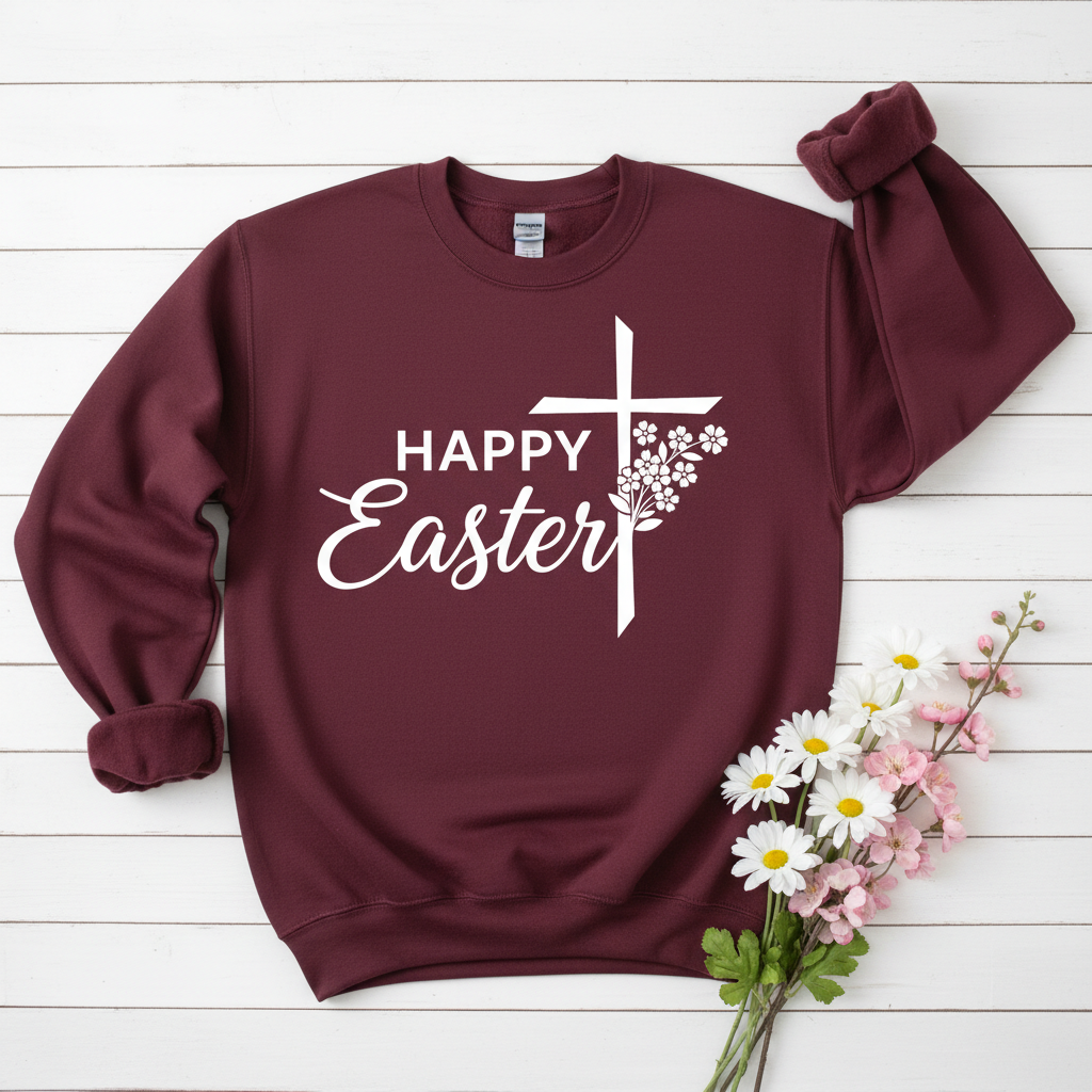 HAPPY EASTER - MEDIUM-HEAVY WEIGHT SWEATSHIRT