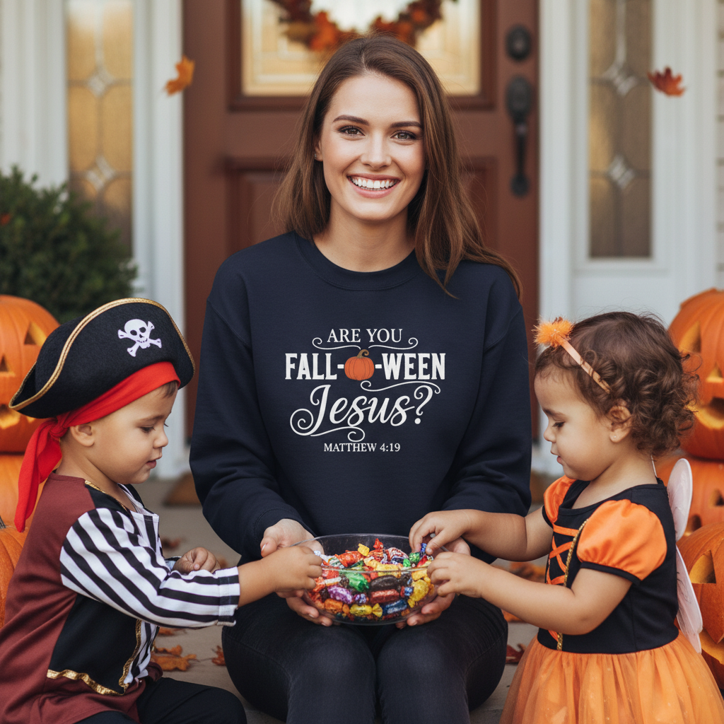 ARE YOU FALLOWEEN JESUS - MEDIUM-HEAVY WEIGHT SWEATSHIRT