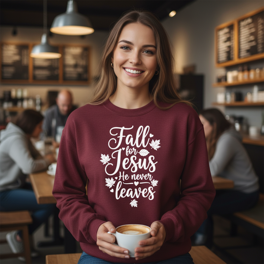 FALL FOR JESUS - MEDIUM-HEAVY WEIGHT SWEATSHIRT