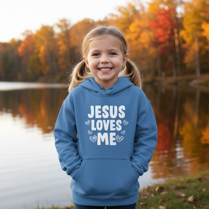 JESUS LOVES ME - YOUTH MEDIUM-HEAVY HOODIE