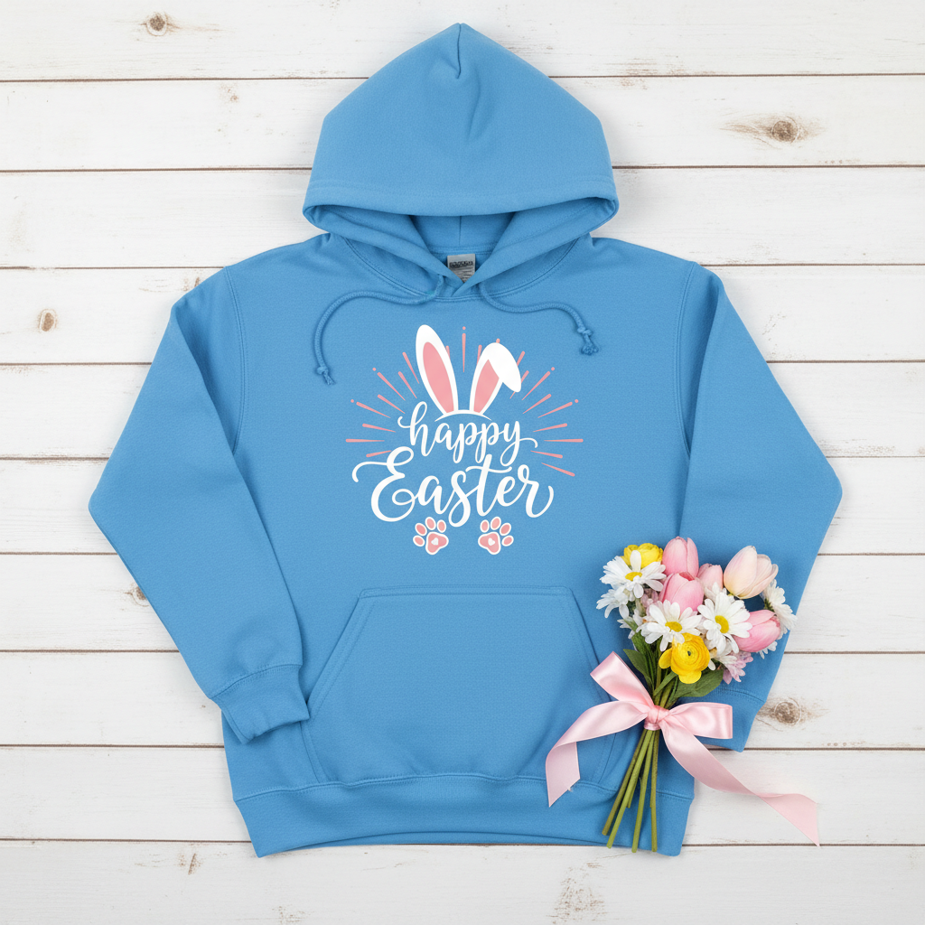 HAPPY EASTER - YOUTH MEDIUM-HEAVY WEIGHT HOODIE