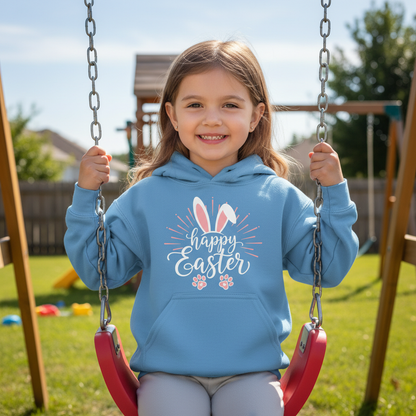 HAPPY EASTER - YOUTH MEDIUM-HEAVY WEIGHT HOODIE