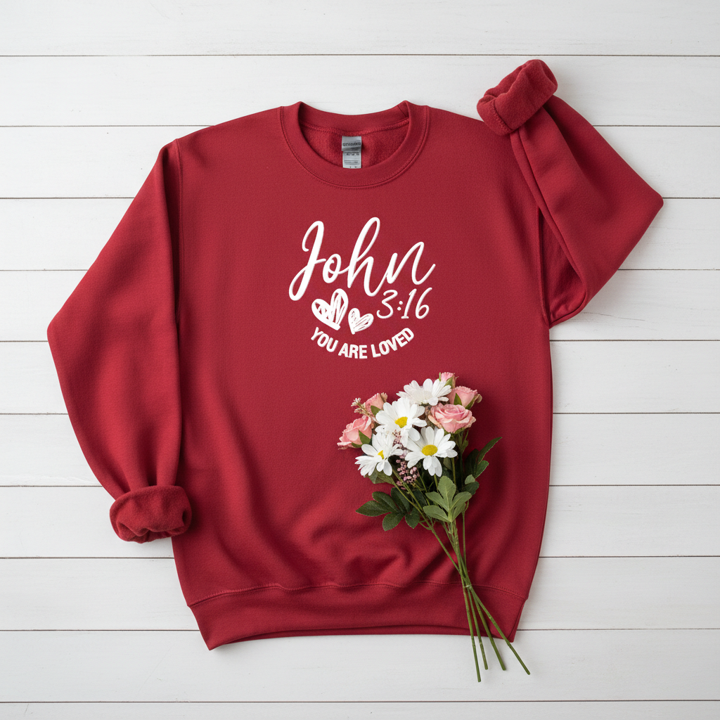 YOU ARE LOVED  - MEDIUM-HEAVY WEIGHT SWEATSHIRT