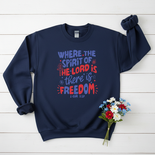 WHERE THE SPIRIT OF THE LORD IS  - MEDIUM-HEAVY WEIGHT SWEATSHIRT