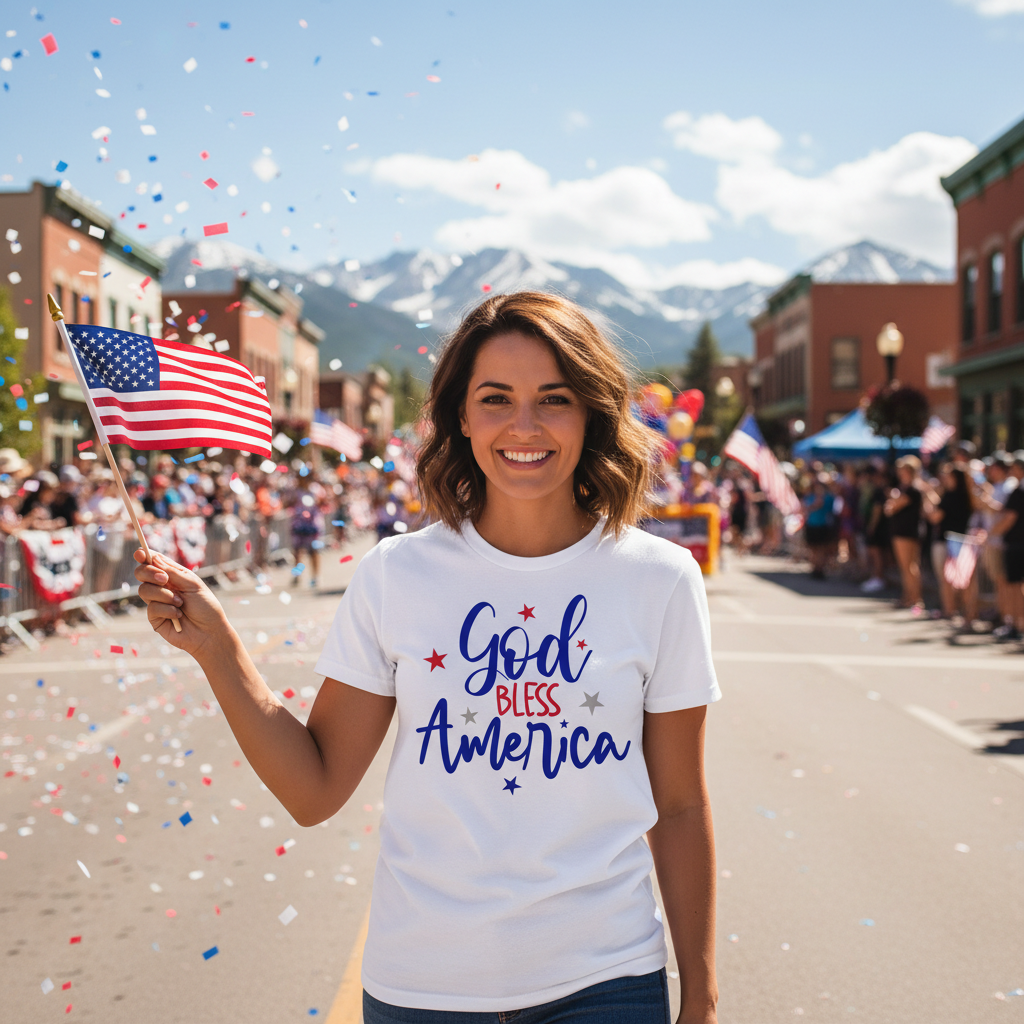 GOD BLESS AMERICA - PREMIUM T-SHIRT