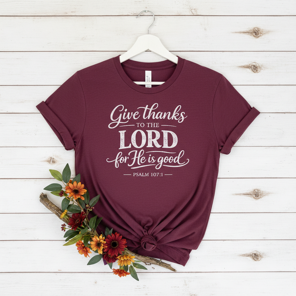 GIVE THANKS TO THE LORD - PREMIUM T-SHIRT