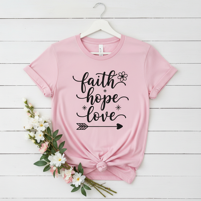 FAITH HOPE LOVE - PREMIUM T-SHIRT