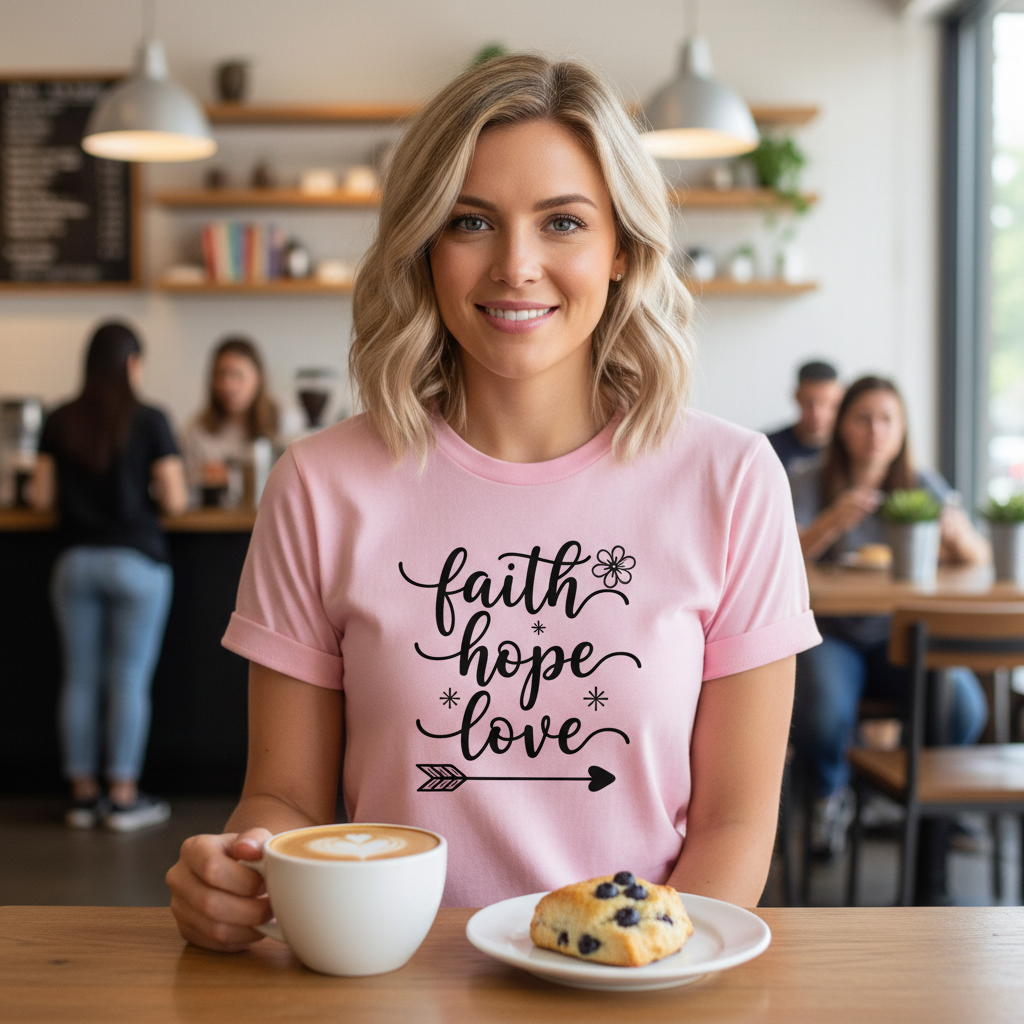 FAITH HOPE LOVE - PREMIUM T-SHIRT