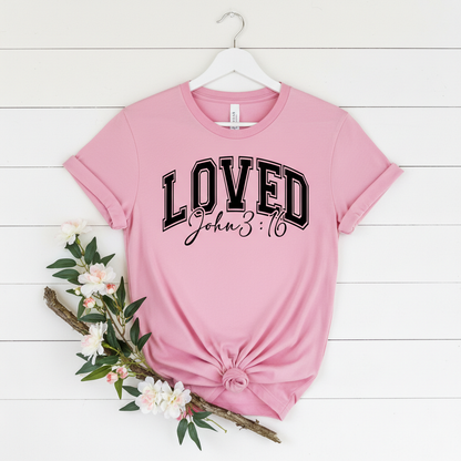 LOVED JOHN 3:16 - PREMIUM T-SHIRT