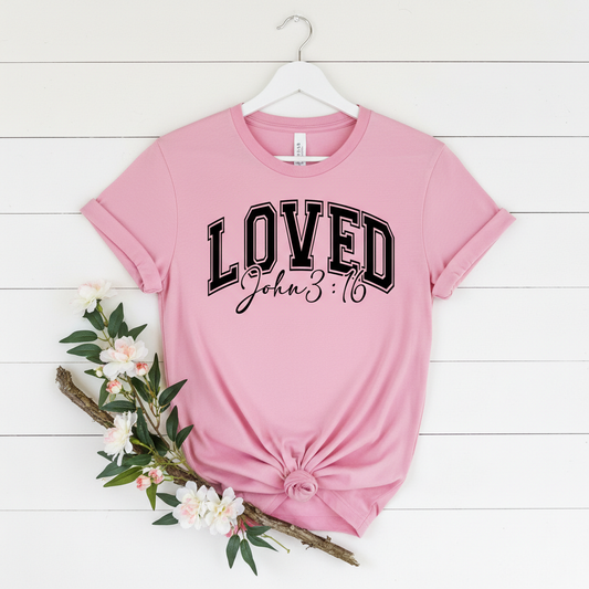 LOVED JOHN 3:16 - PREMIUM T-SHIRT
