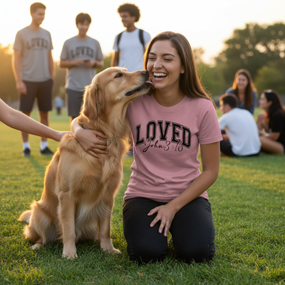 LOVED JOHN 3:16 - PREMIUM T-SHIRT