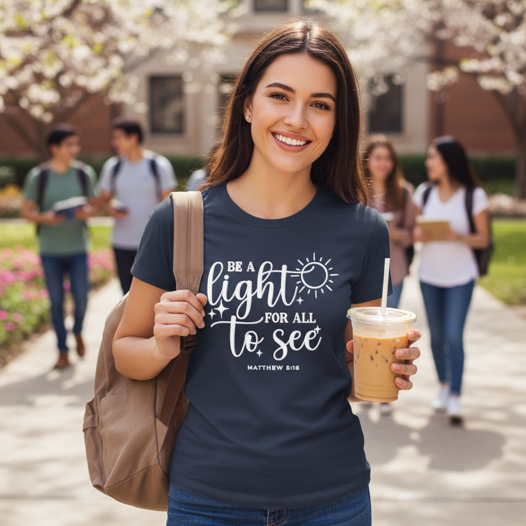 BE A LIGHT FOR ALL TO SEE - PREMIUM T-SHIRT