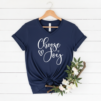 CHOOSE JOY - V-NECK PREMIUM T-SHIRT