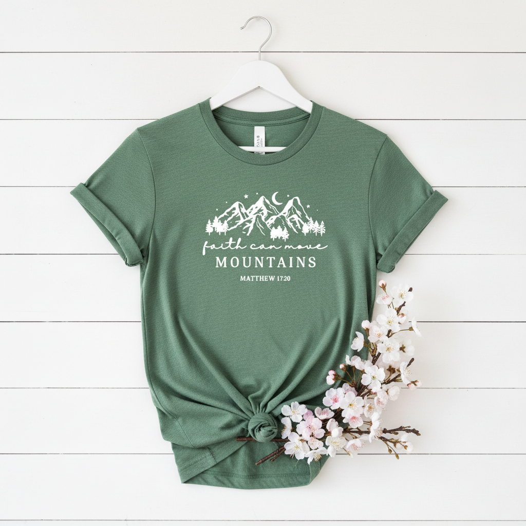 FAITH CAN MOVE MOUNTAINS - PREMIUM T-SHIRT