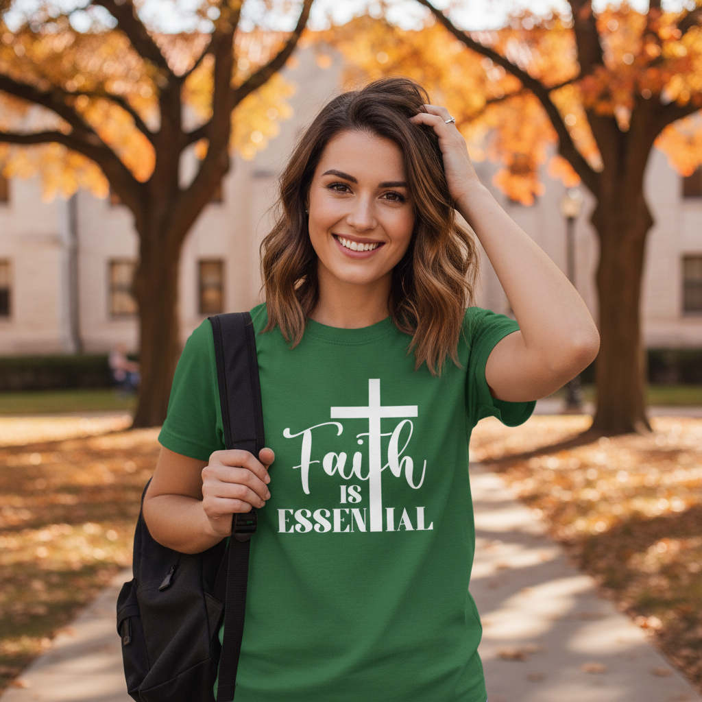 FAITH IS ESSENTIAL - PREMIUM T-SHIRT