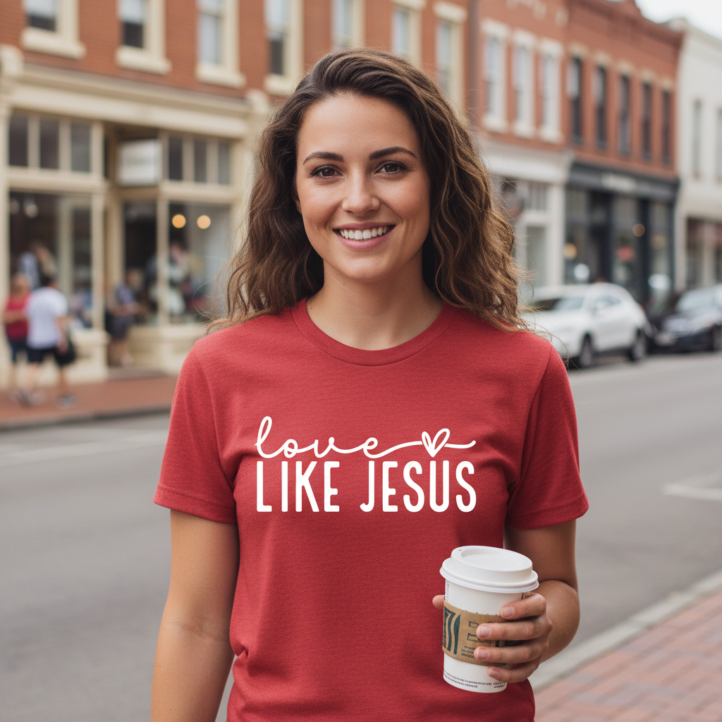 LOVE LIKE JESUS - PREMIUM T-SHIRT