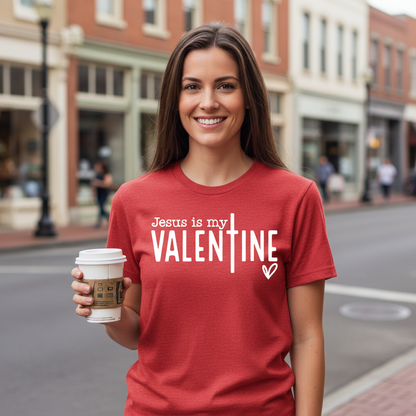 JESUS IS MY VALENTINE - PREMIUM T-SHIRT