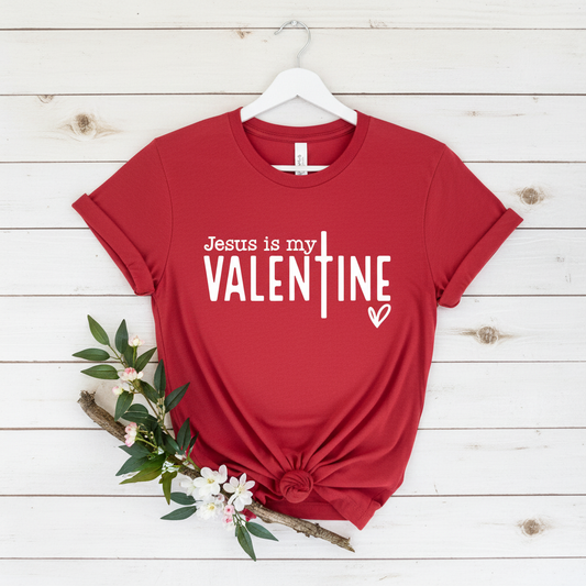 JESUS IS MY VALENTINE - PREMIUM T-SHIRT