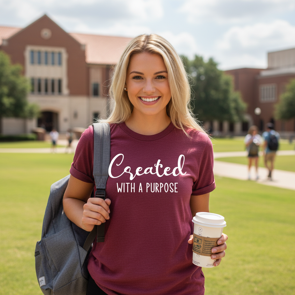 CREATED WITH PURPOSE - PREMIUM T-SHIRT