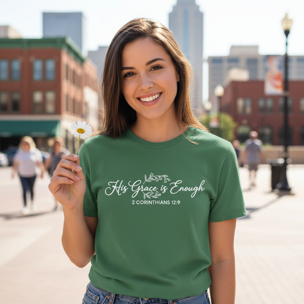 HIS GRACE IS ENOUGH - PREMIUM T-SHIRT