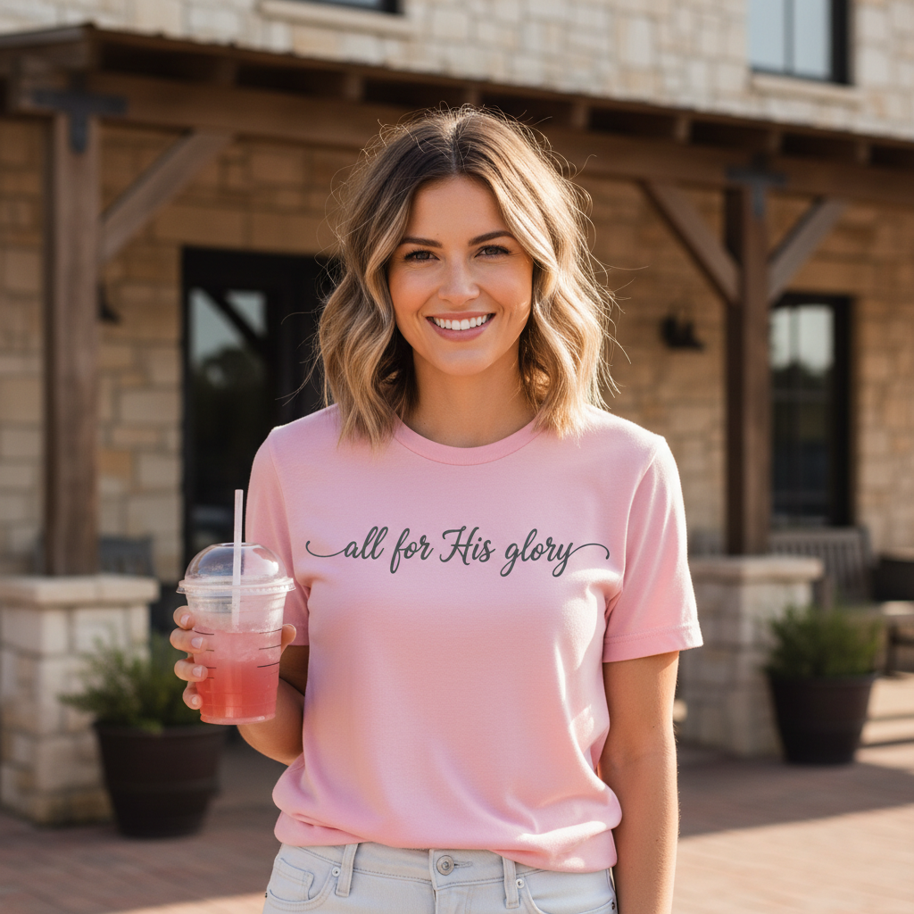 ALL FOR HIS GLORY - PREMIUM T-SHIRT