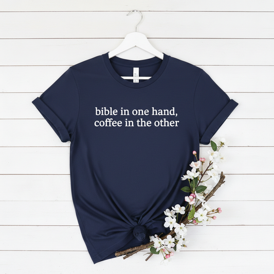 BIBLE IN ONE HAND - PREMIUM T-SHIRT