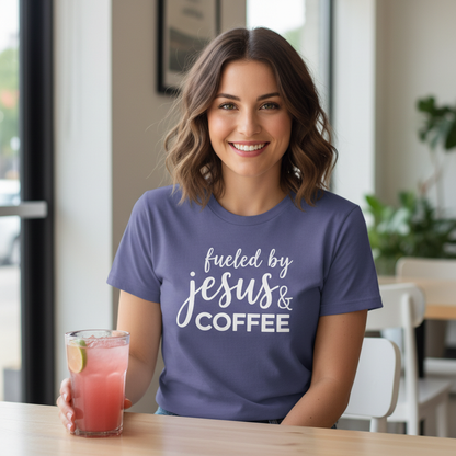 FUELED BY JESUS - PREMIUM T-SHIRT