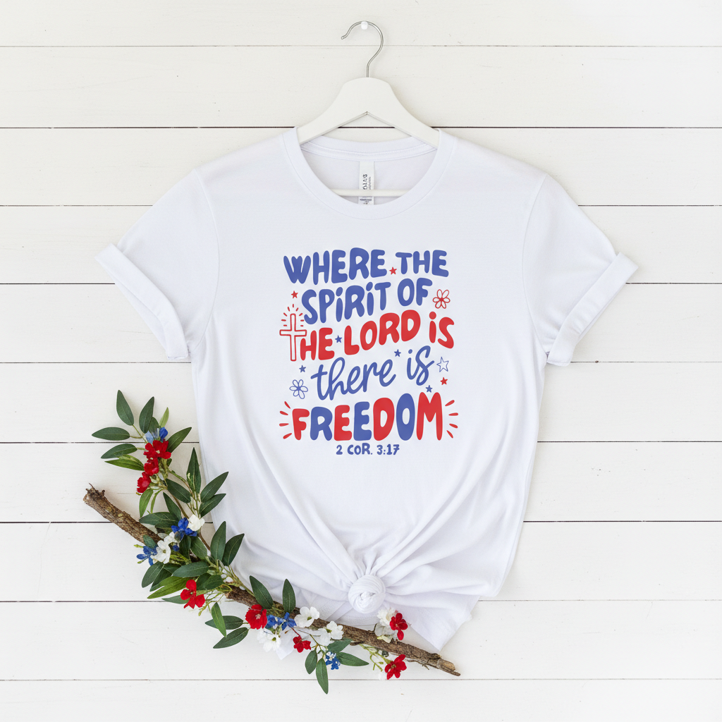 WHERE THE SPIRIT OF THE LORD IS - PREMIUM T-SHIRT