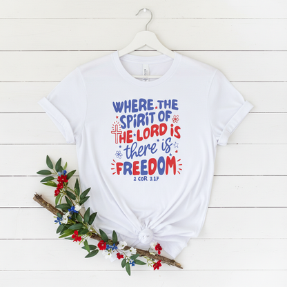 WHERE THE SPIRIT OF THE LORD IS - PREMIUM T-SHIRT