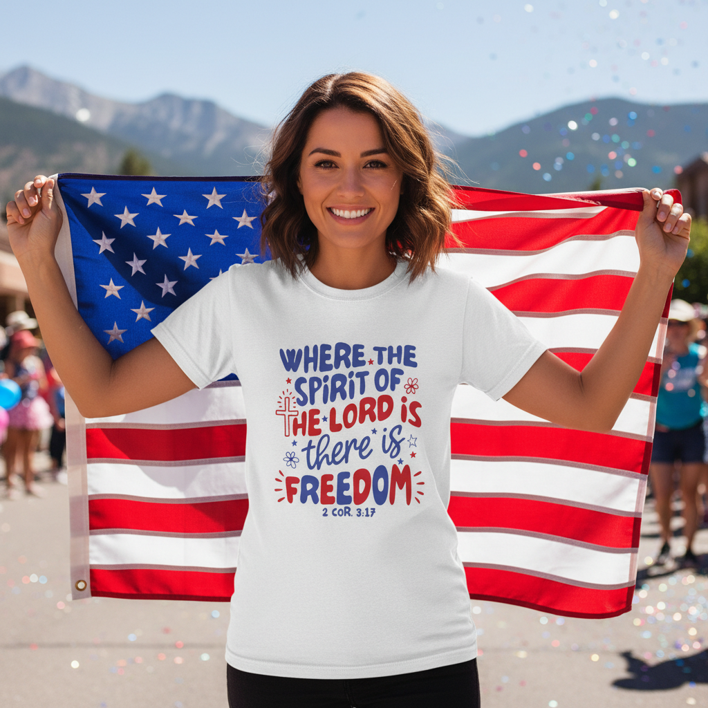 WHERE THE SPIRIT OF THE LORD IS - PREMIUM T-SHIRT