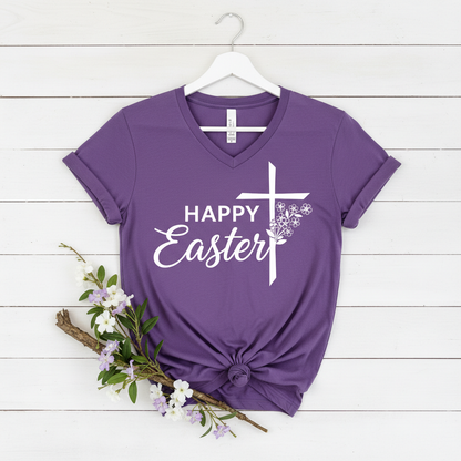 HAPPY EASTER - V-NECK PREMIUM T-SHIRT