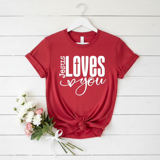 JESUS LOVES YOU - YOUTH PREMIUM T-SHIRT