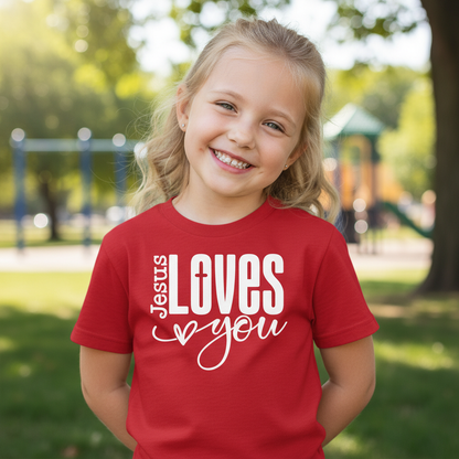 JESUS LOVES YOU - YOUTH PREMIUM T-SHIRT