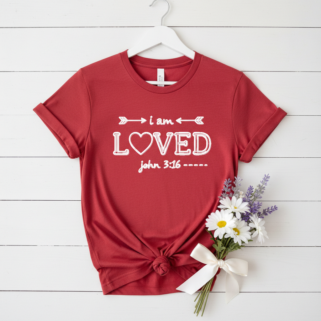 I AM LOVED JOHN 3:16 - YOUTH PREMIUM T-SHIRT