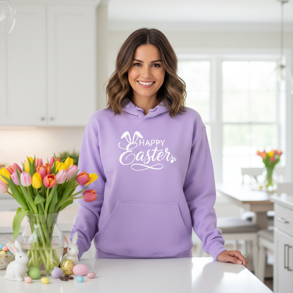 HAPPY EASTER  - MEDIUM-HEAVY WEIGHT HOODIE