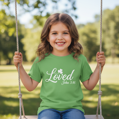LOVED JOHN 3:16 - YOUTH PREMIUM T-SHIRT