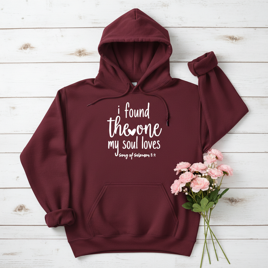 I FOUND THE ONE MY SOUL LOVES - MEDIUM-HEAVY WEIGHT HOODIE