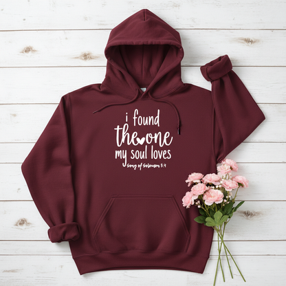 I FOUND THE ONE MY SOUL LOVES - MEDIUM-HEAVY WEIGHT HOODIE