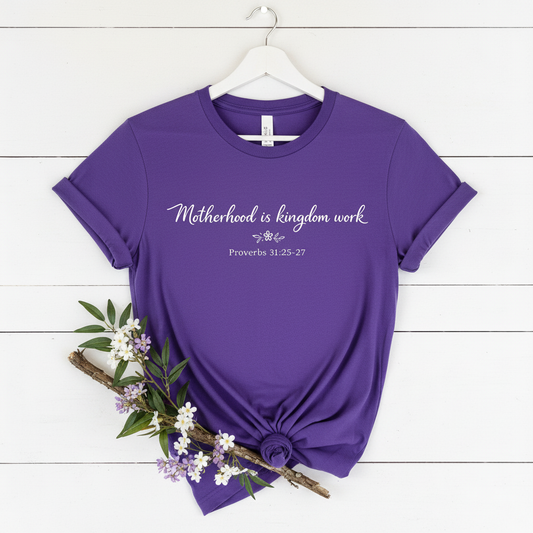 MOTHERHOOD IS KINGDOM WORK - PREMIUM T-SHIRT