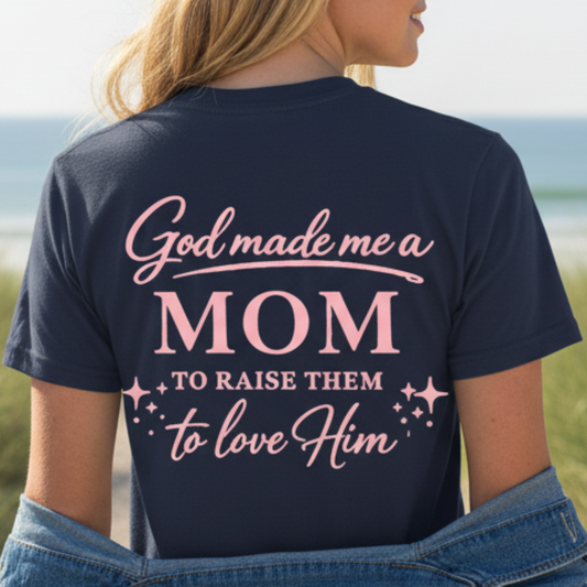 GOD MADE ME A MOM - PREMIUM T-SHIRT