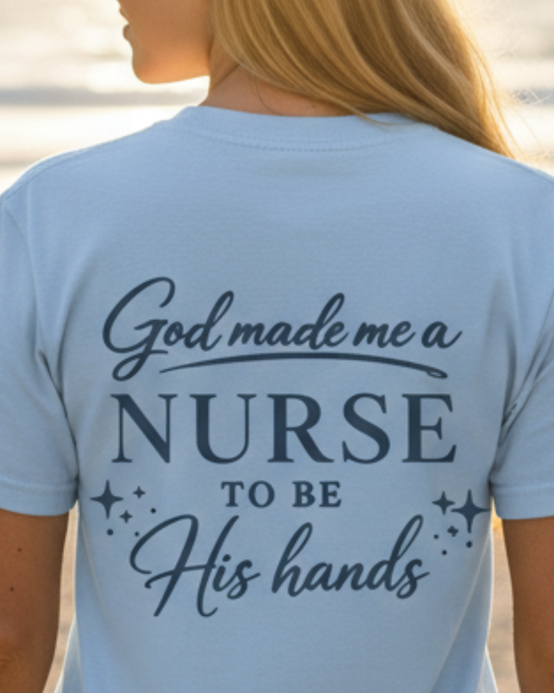 GOD MADE ME A NURSE - PREMIUM T-SHIRT
