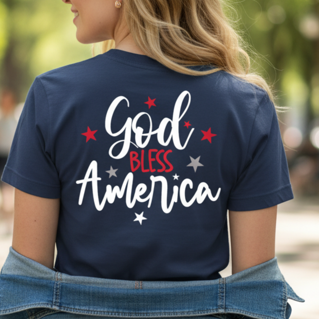 GOD BLESS AMERICA PATRIOTIC  - PREMIUM T-SHIRT