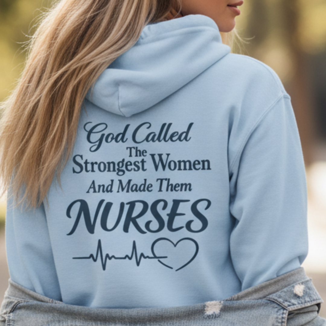 GOD CALLED NURSES - MEDIUM-HEAVY WEIGHT HOODIE