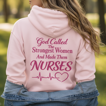 GOD CALLED NURSES - MEDIUM-HEAVY WEIGHT HOODIE